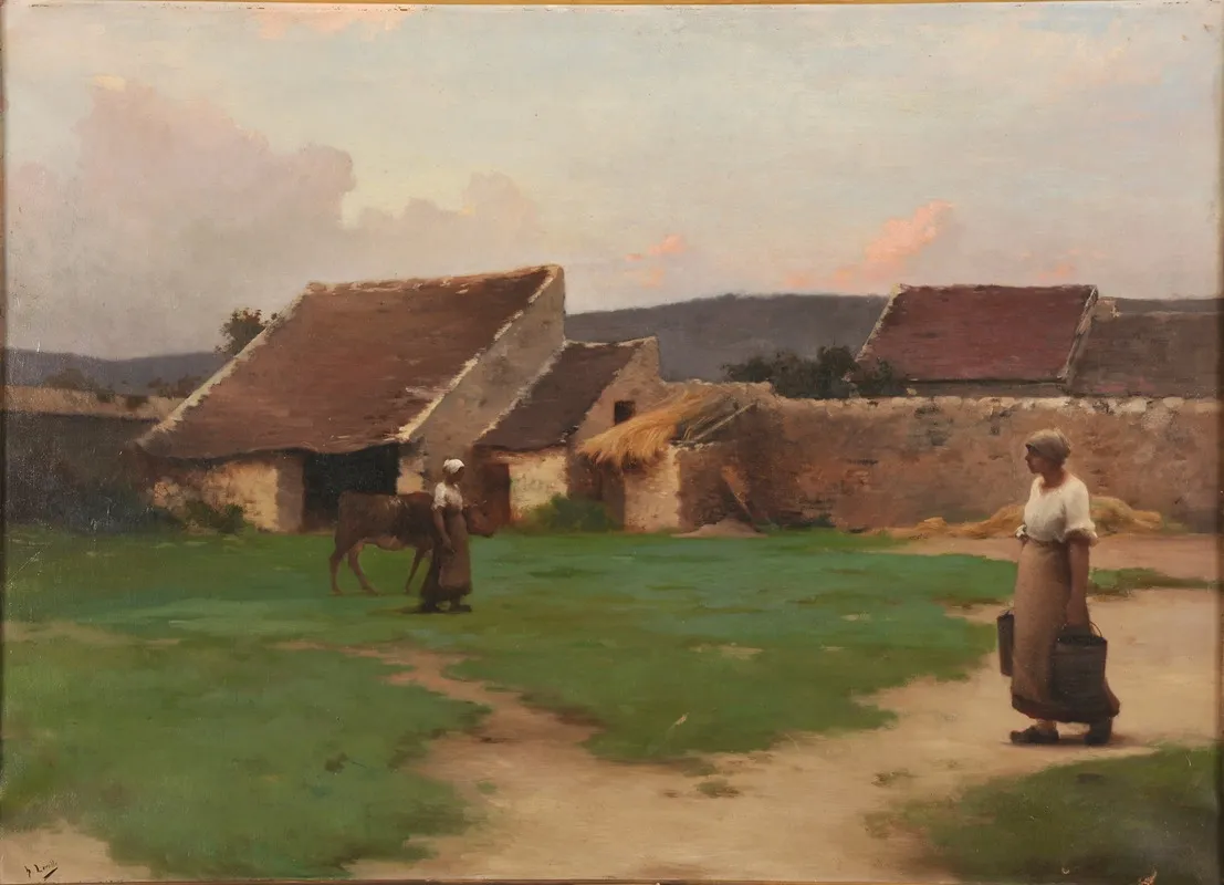 Une Cour De Ferme