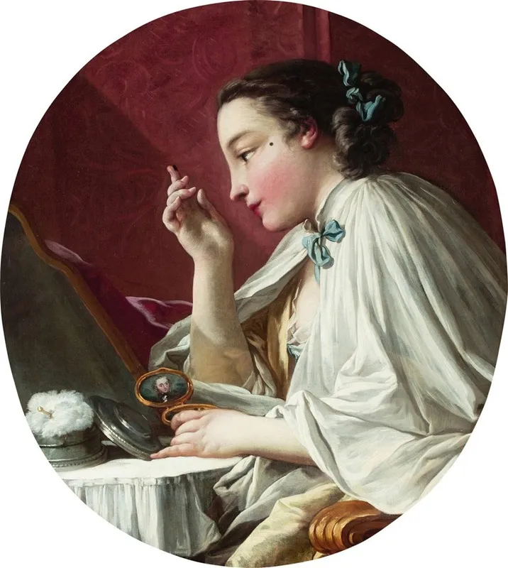 Une Dame A Sa Toilette Also Called La Mouche Wall Art by François Boucher - High-Resolution Digital Print