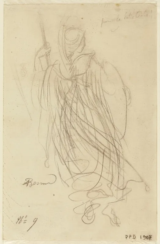 Une Femme En Armure De Dos