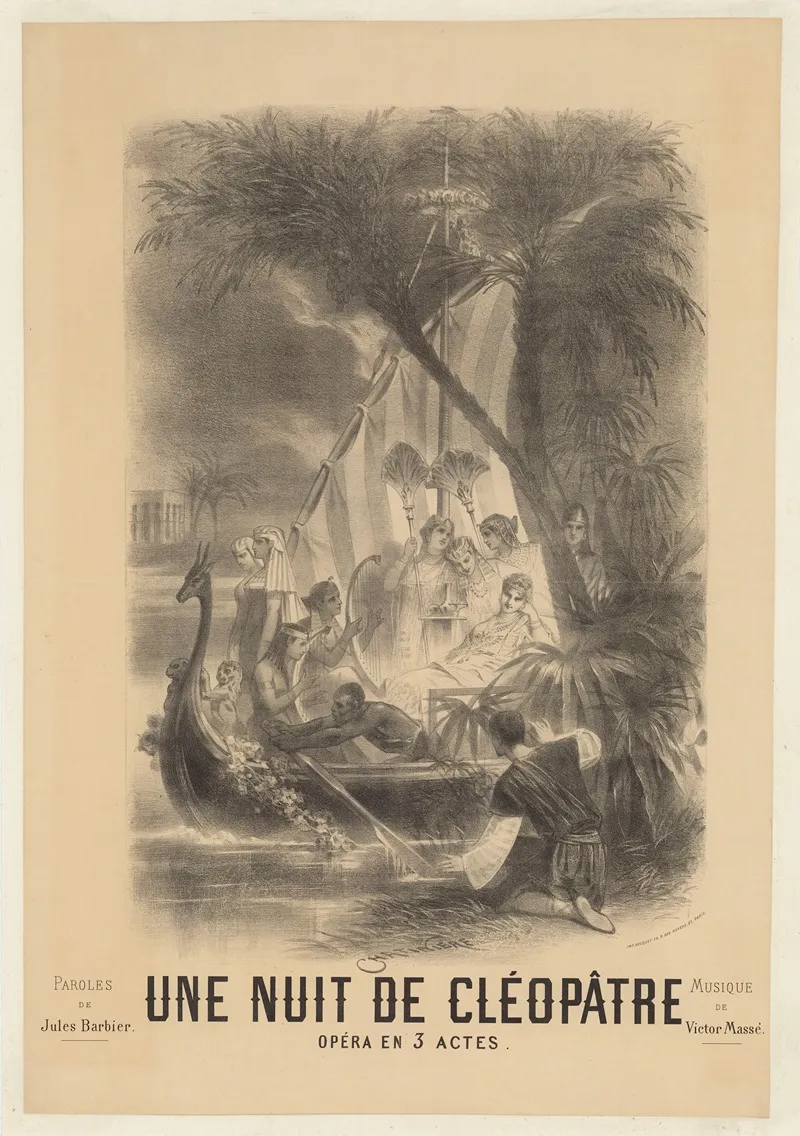Une Nuit De Cleopatre Opera En 3 Actes Wall Art by Antonin-Marie Chatinière - High-Resolution Digital Print