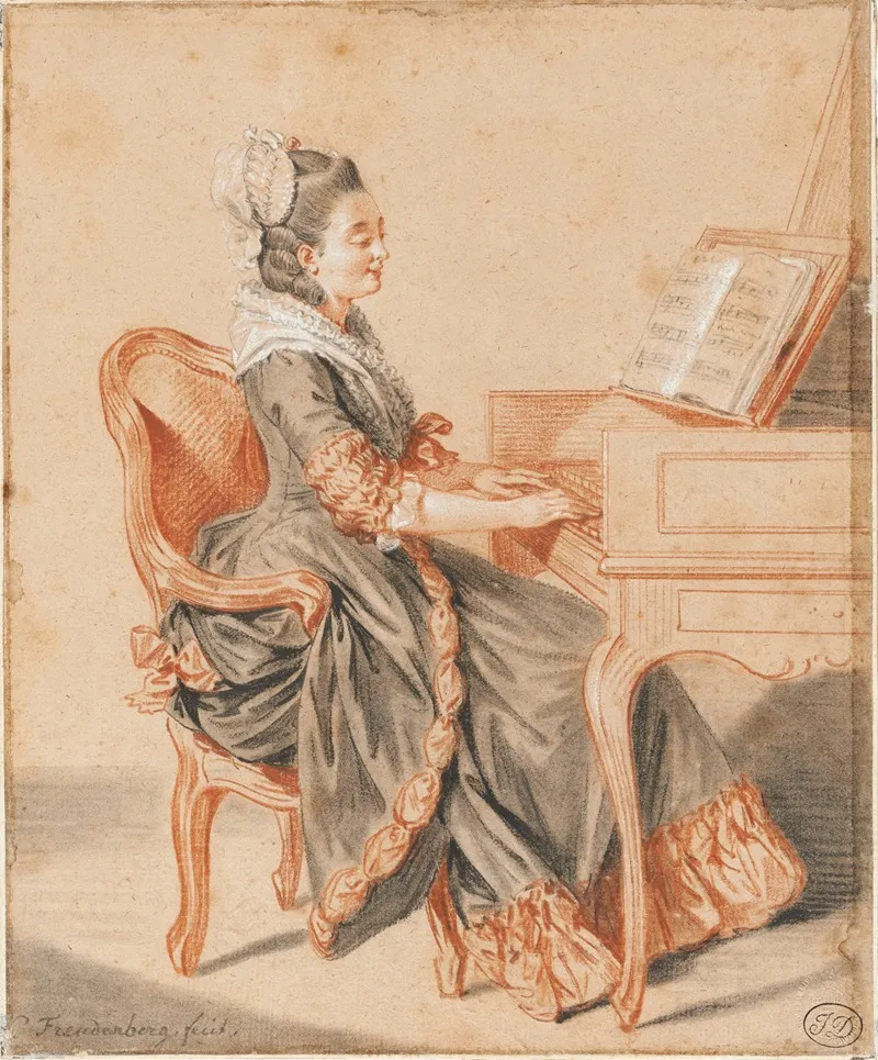 Une Pianiste Wall Art by Sigmund Freudenberger - High-Resolution Digital Print