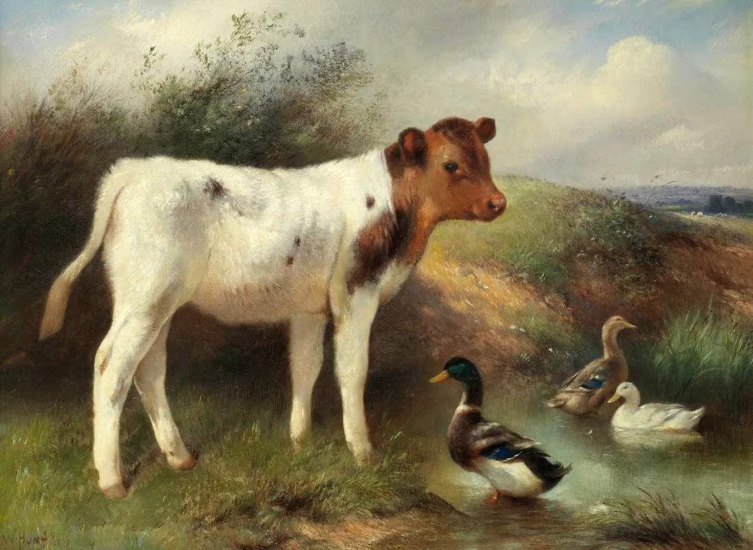 Unexpected Companions Wall Art by Walter Hunt - High-Resolution Digital Print