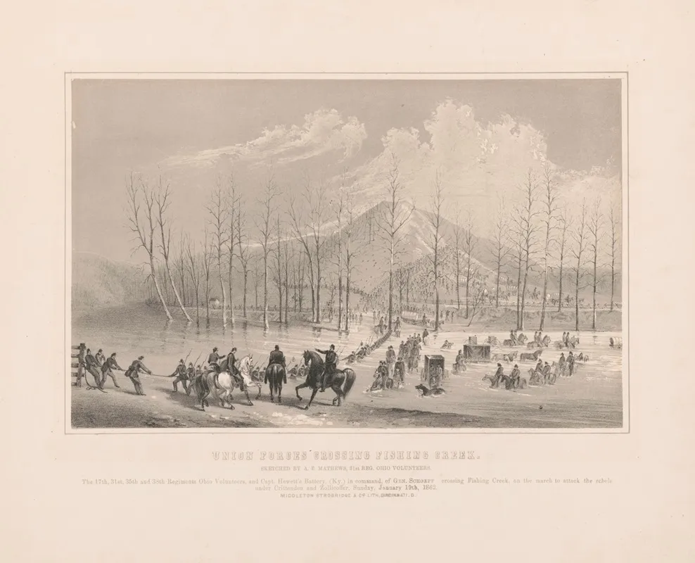 Union Forces Crossing Fishing Creek