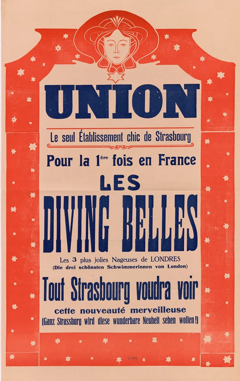 Union Le Seul Etablissement Chic De Strasbourg Pour La Premiere Fois En France Les Diving Belles Wall Art by Anonymous - High-Resolution Digital Print