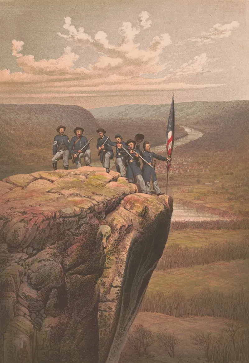 Union Soldiers At Point Lookout Tennessee