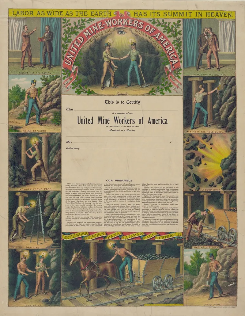 United Mine Workers Of America Wall Art by Kurz &amp; Allison - High-Resolution Digital Print