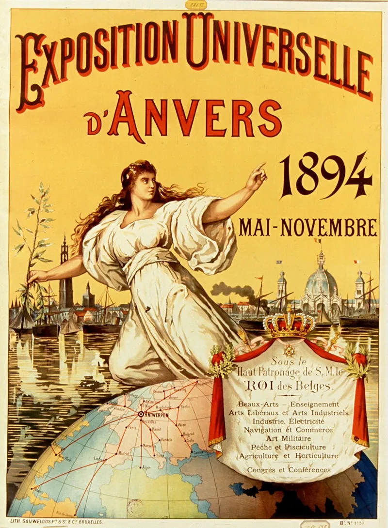 Universal Exhibition Antwerp 1894 Wall Art by Gouweloos frères - High-Resolution Digital Print
