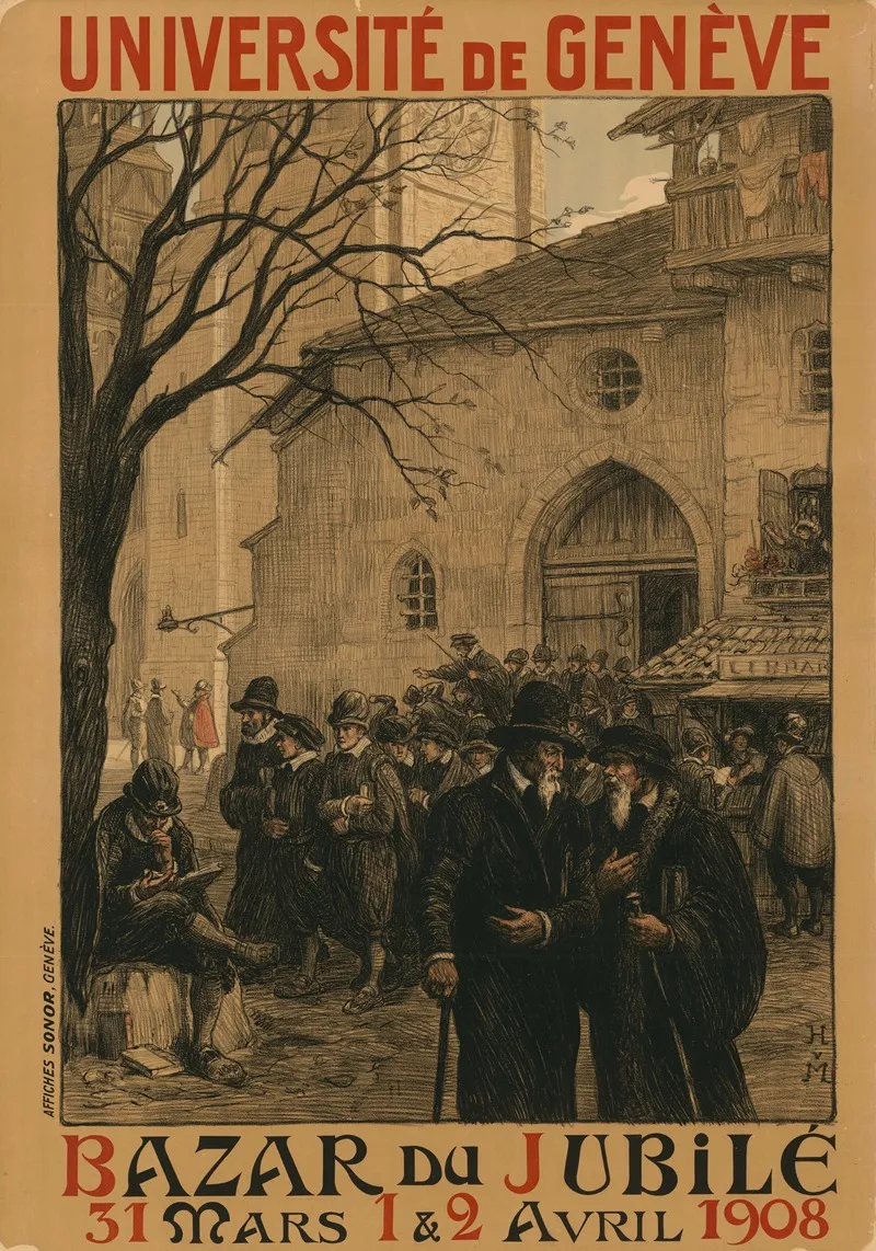 Universite De Geneve Bazar Du Jubile Wall Art by Henri van Muyden - High-Resolution Digital Print