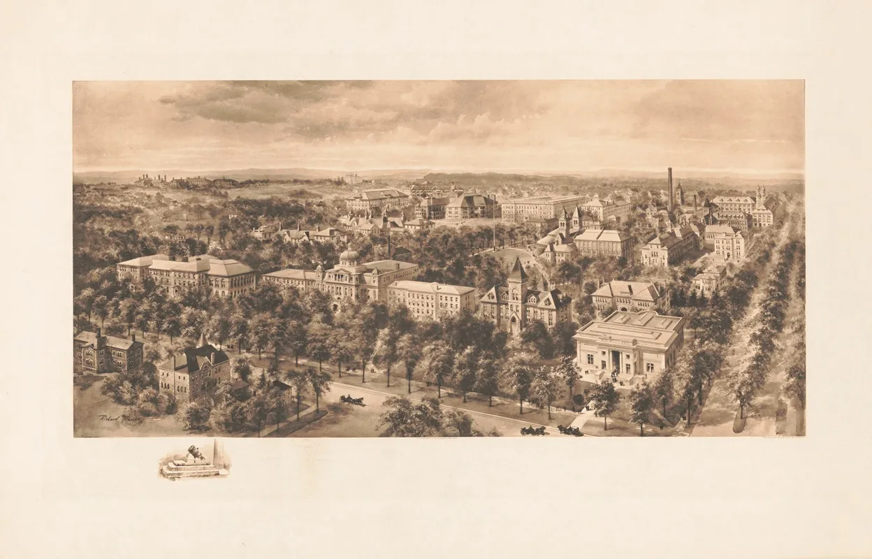 University Of Michigan Wall Art by Richard Rummell - High-Resolution Digital Print