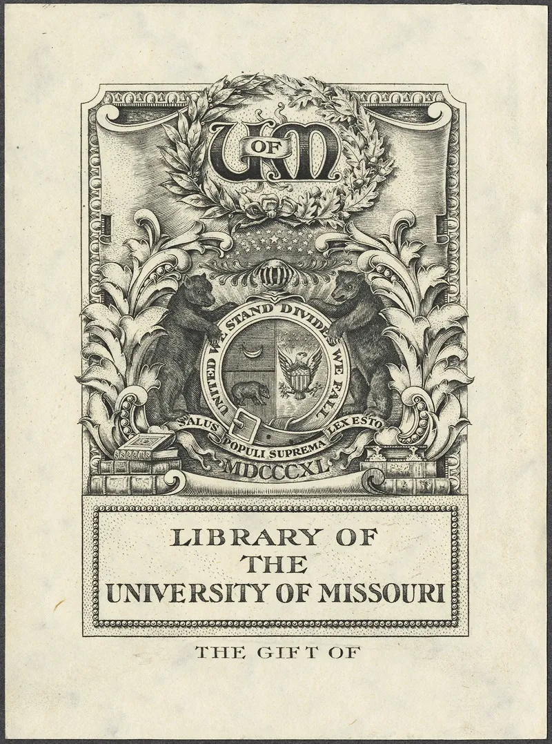 University Of Missouri Library Wall Art by Joseph Winfred Spenceley - High-Resolution Digital Print