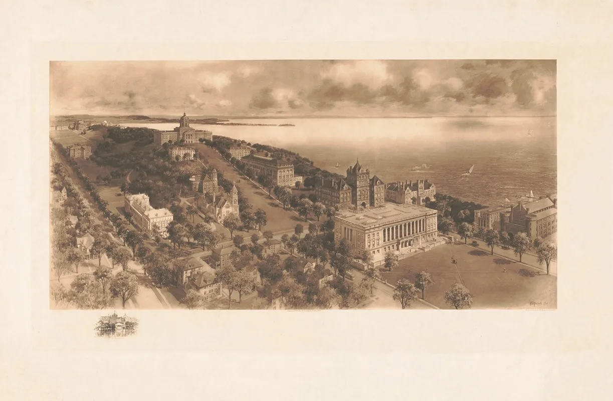 University Of Wisconsin Wall Art by Harley DeWitt Nichols - High-Resolution Digital Print