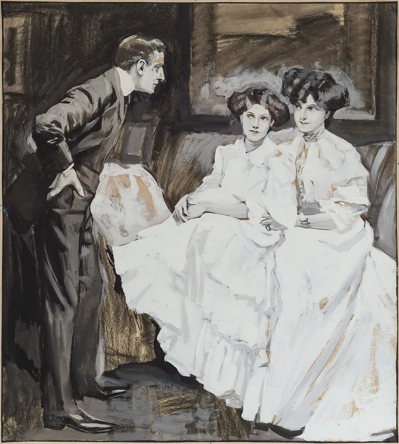 Unnotige Aufreizung Wall Art by Ferdinand Freiherr von Reznicek - High-Resolution Digital Print
