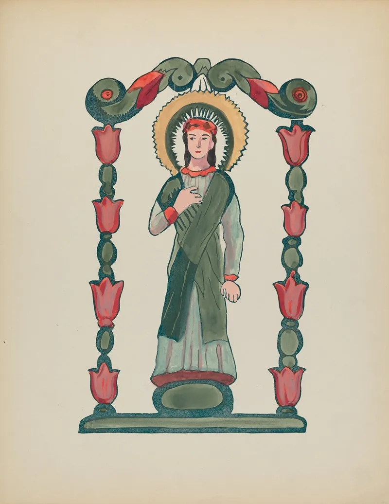 Unpublished Print For Immaculate Conception