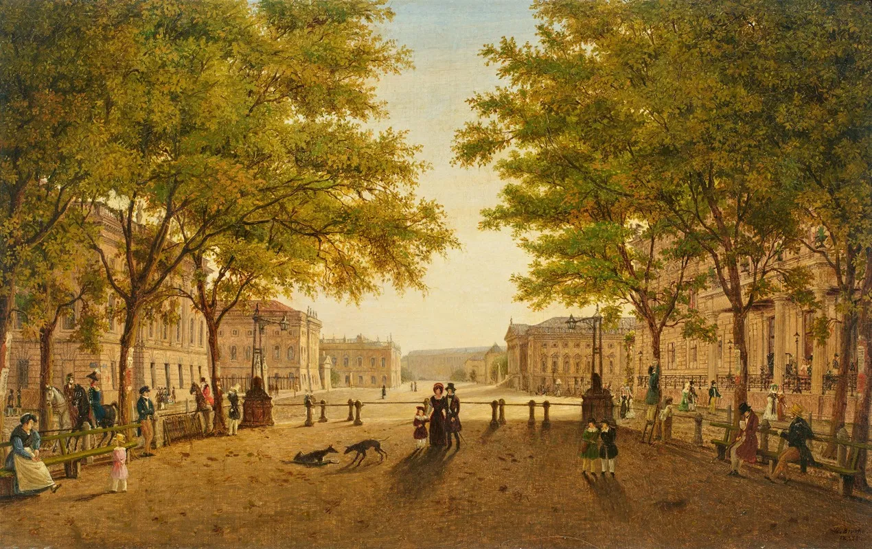Unter Den Linden 2 Wall Art by Wilhelm Brücke - High-Resolution Digital Print