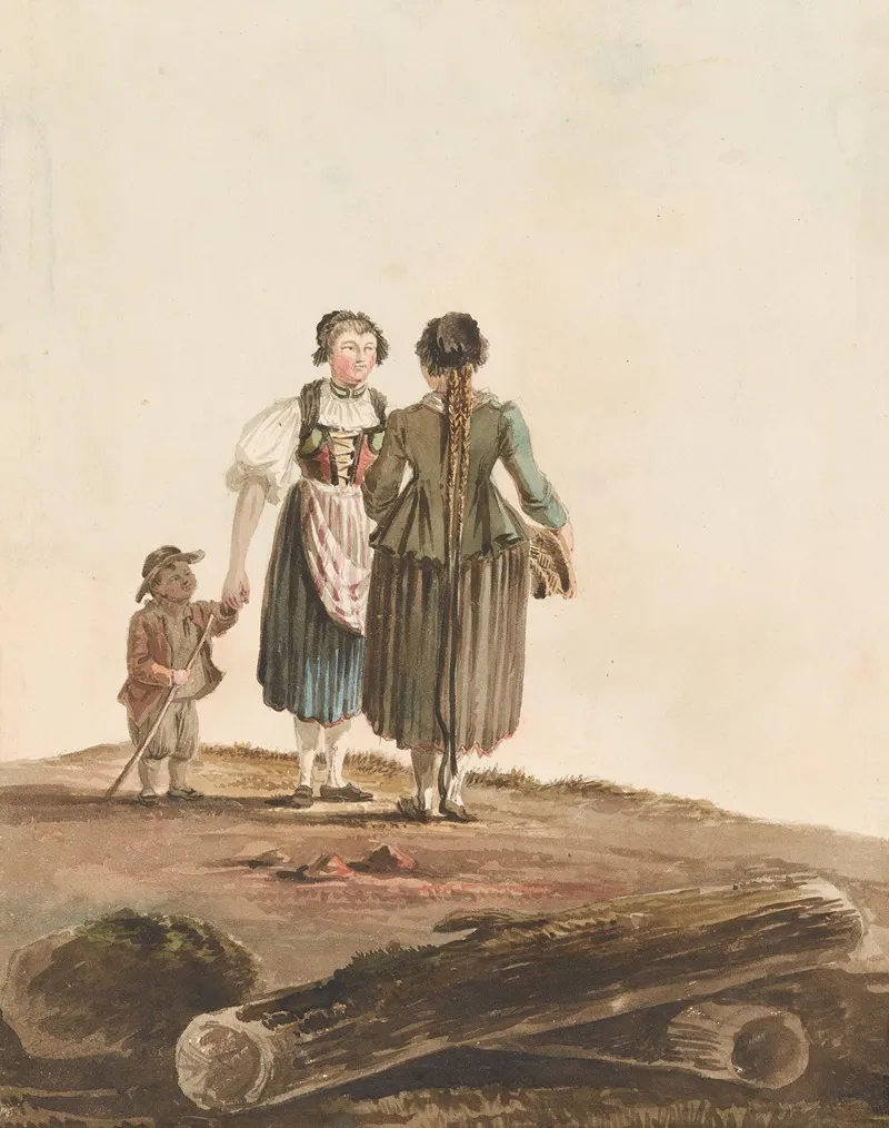 Unterhaltung Auf Dem Land Wall Art by Johann Karl Müllener - High-Resolution Digital Print