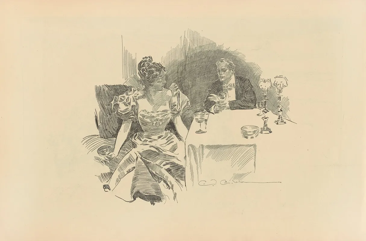 Untitled 240 Wall Art by Charles Dana Gibson - High-Resolution Digital Print