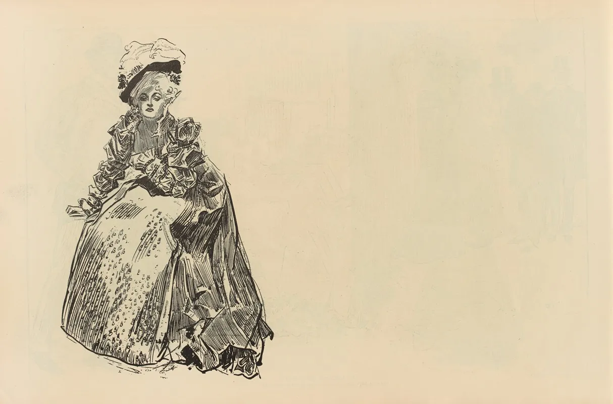 Untitled 267 Wall Art by Charles Dana Gibson - High-Resolution Digital Print