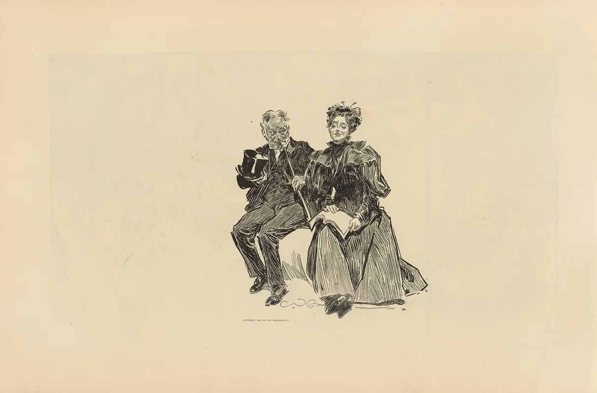 Untitled 283 Wall Art by Charles Dana Gibson - High-Resolution Digital Print