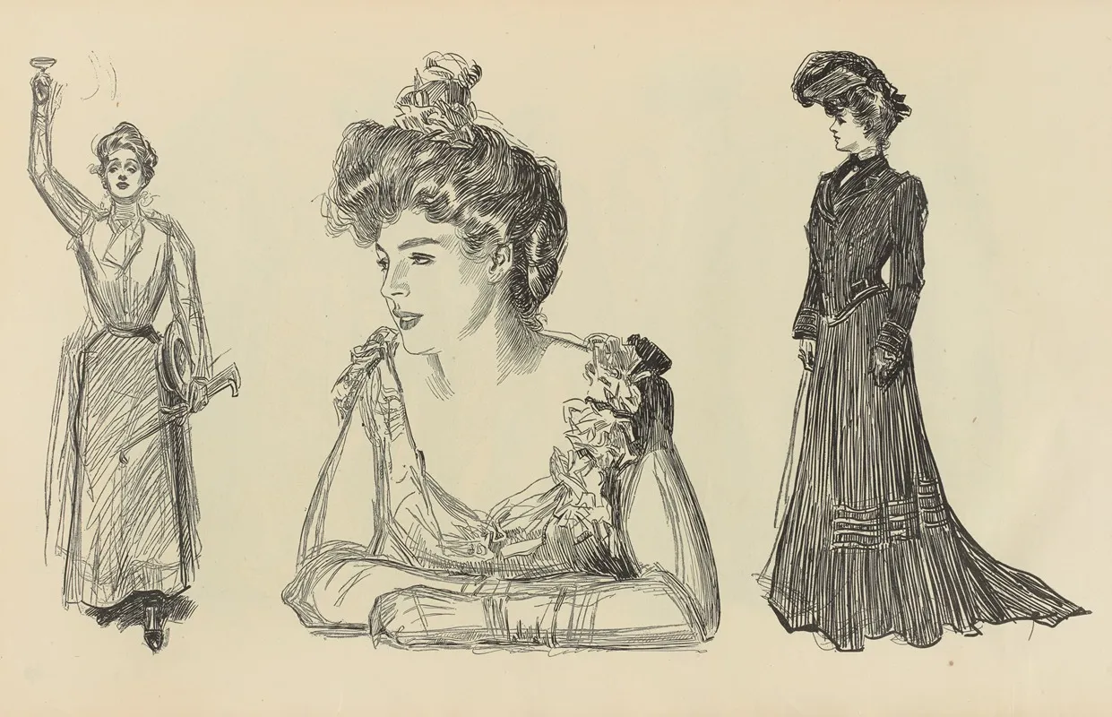 Untitled 293 Wall Art by Charles Dana Gibson - High-Resolution Digital Print