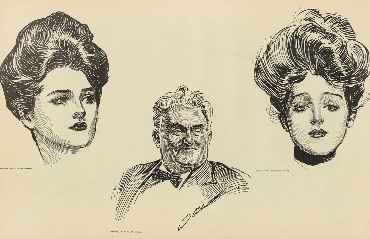 Untitled 304 Wall Art by Charles Dana Gibson - High-Resolution Digital Print