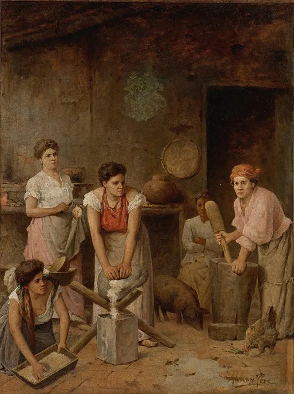 Untitled Cocina Criolla Wall Art by Antonio Herrera Toro - High-Resolution Digital Print