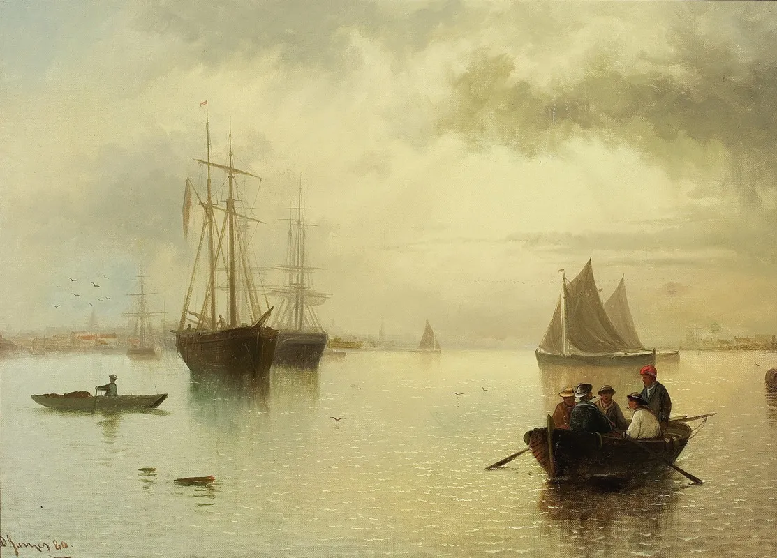 Untitled Harbor Scene Wall Art by David James - High-Resolution Digital Print