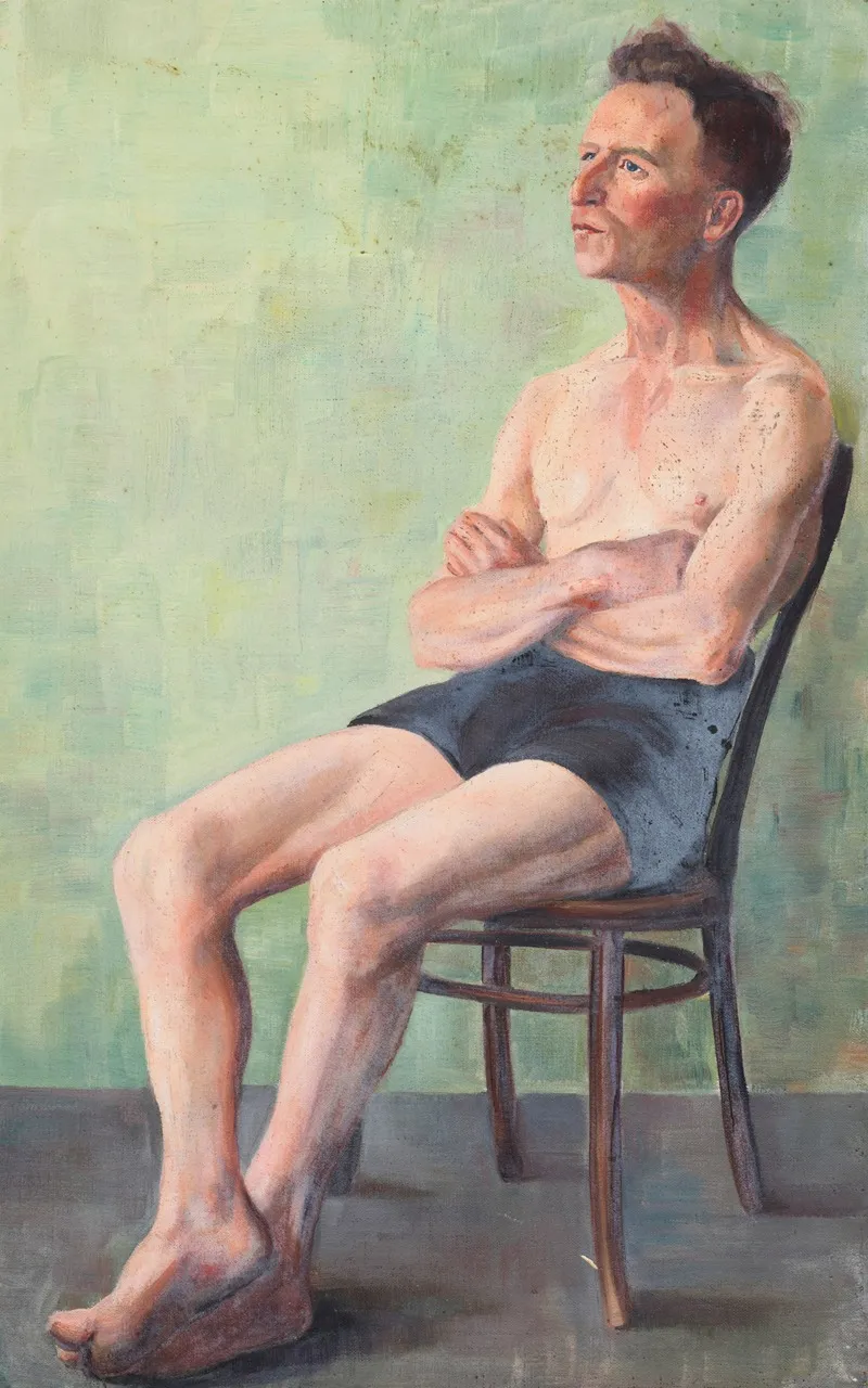 Untitled Man Seated On A Chair