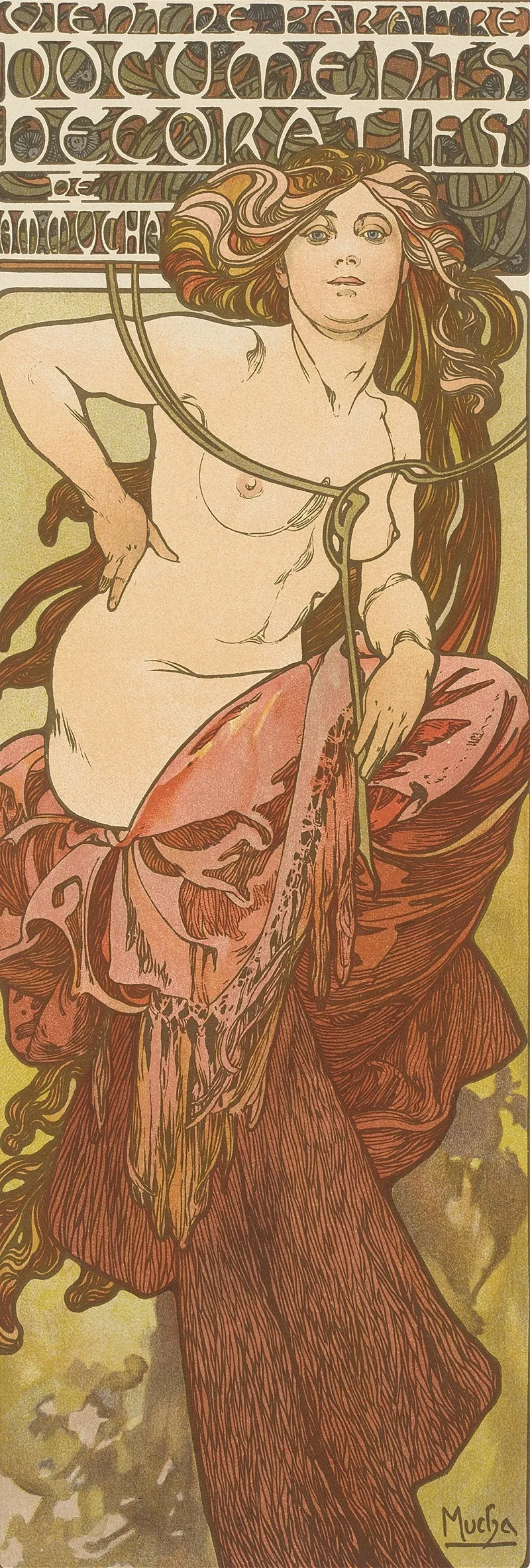 Untitled Plate 13 Wall Art by Alphonse Mucha - High-Resolution Digital Print