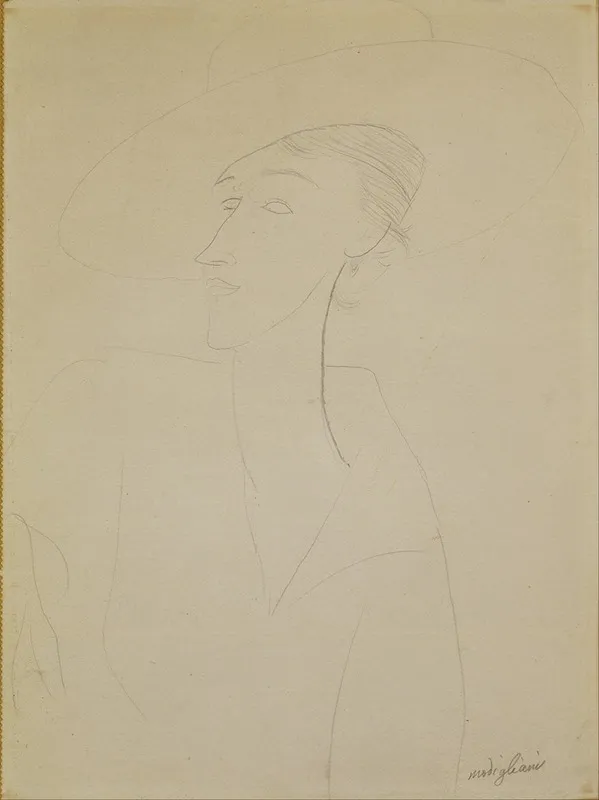 Untitled Portrait Of Madame Zborowska Wall Art by Amedeo Modigliani - High-Resolution Digital Print