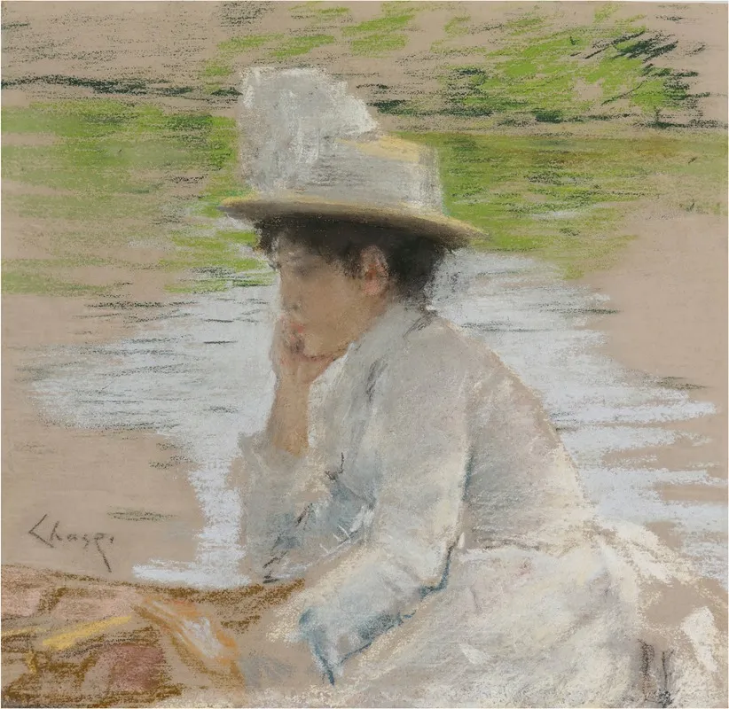 Untitled Portrait Of Mrs Chase Wall Art by William Merritt Chase - High-Resolution Digital Print