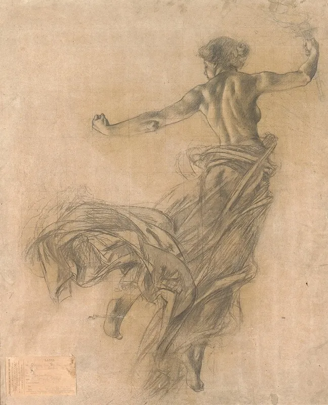 Untitled Study For Ceiling Empire Theatre N Y Wall Art by William de Leftwich Dodge - High-Resolution Digital Print