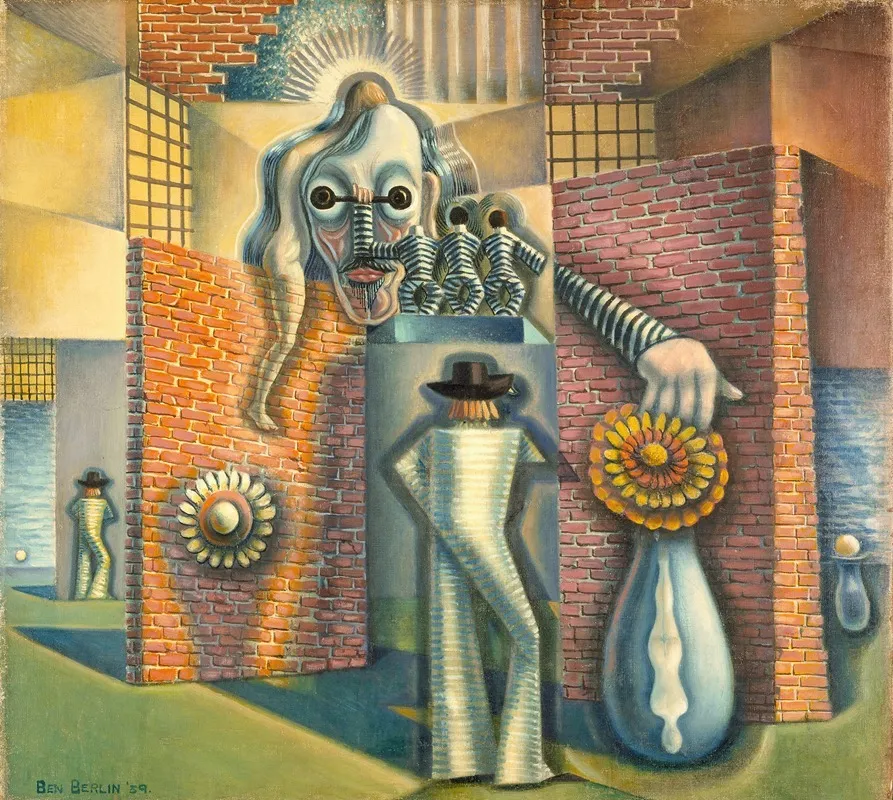 Untitled Surreal Abstraction Wall Art by Benjamin F. Berlin - High-Resolution Digital Print