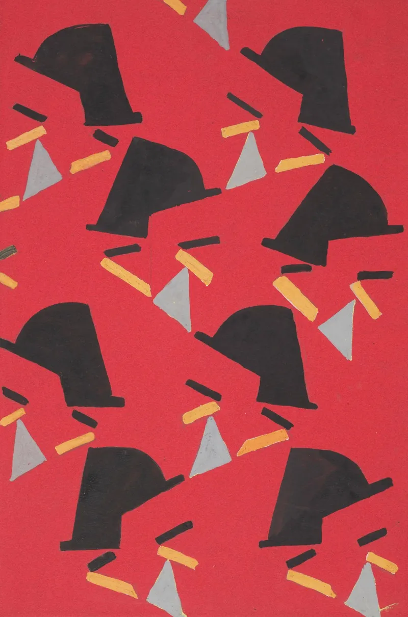 Untitled Textile Design No Ii Wall Art by Frances Hodgkins - High-Resolution Digital Print