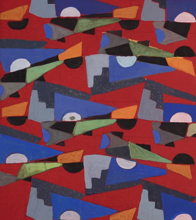 Untitled Textile Design No Viii Wall Art by Frances Hodgkins - High-Resolution Digital Print
