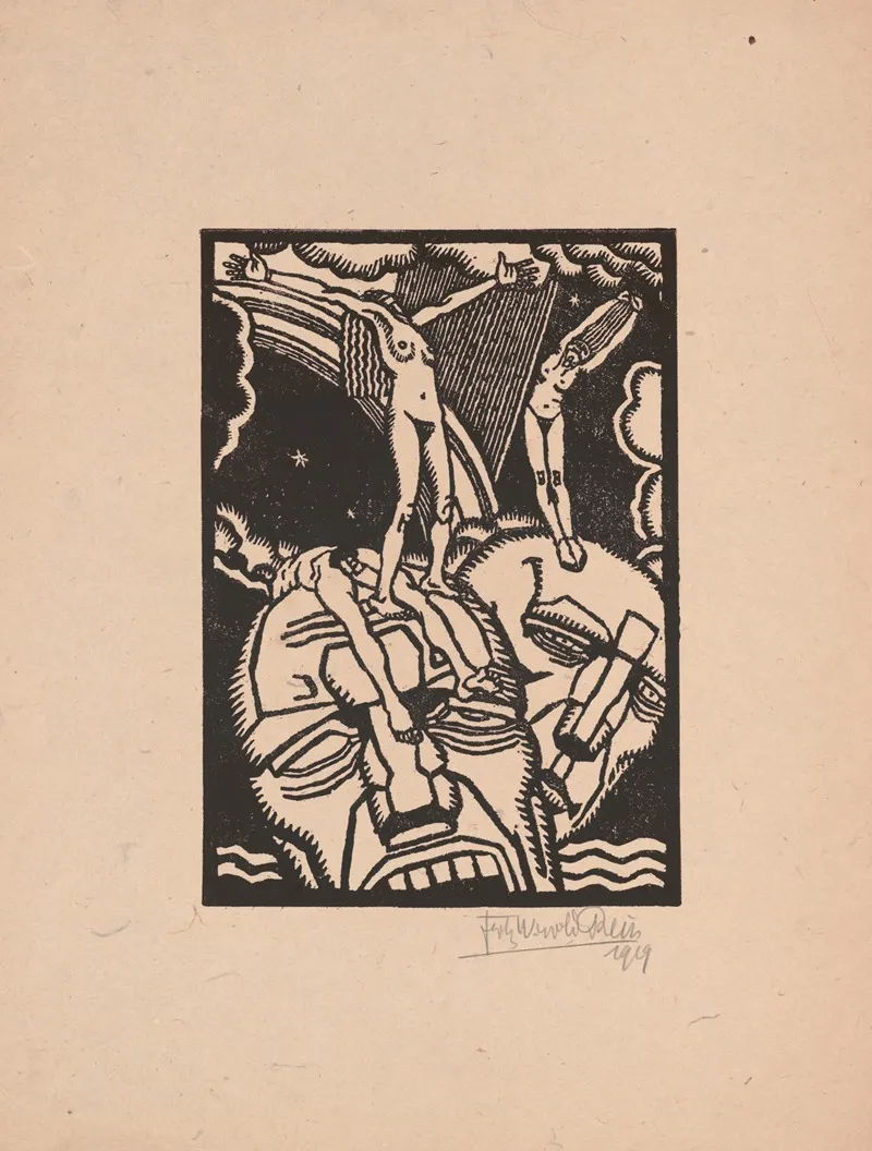 Untitled Woodcut Print