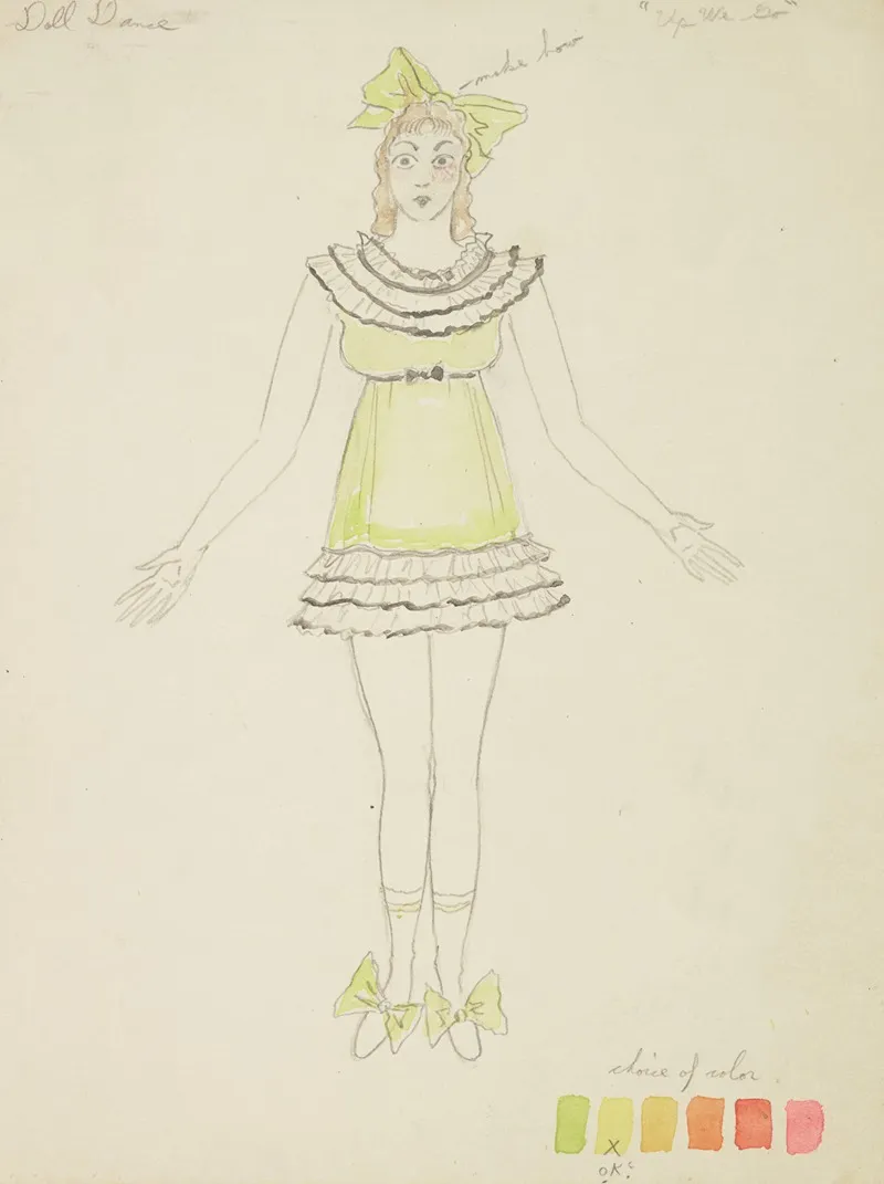 Up We Go Doll Dance Wall Art by Charles Hawkins - High-Resolution Digital Print