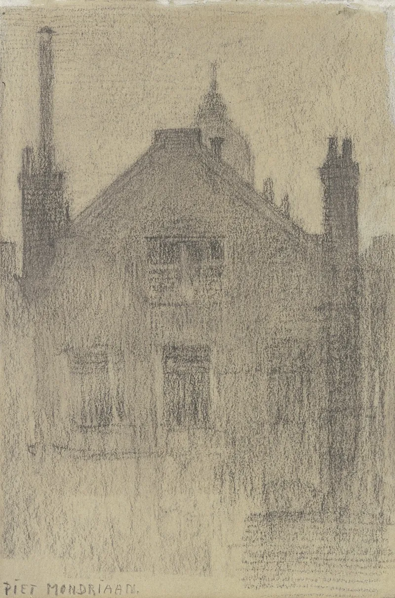 Upper Facade Of House On The Hemonylaan Amsterdam