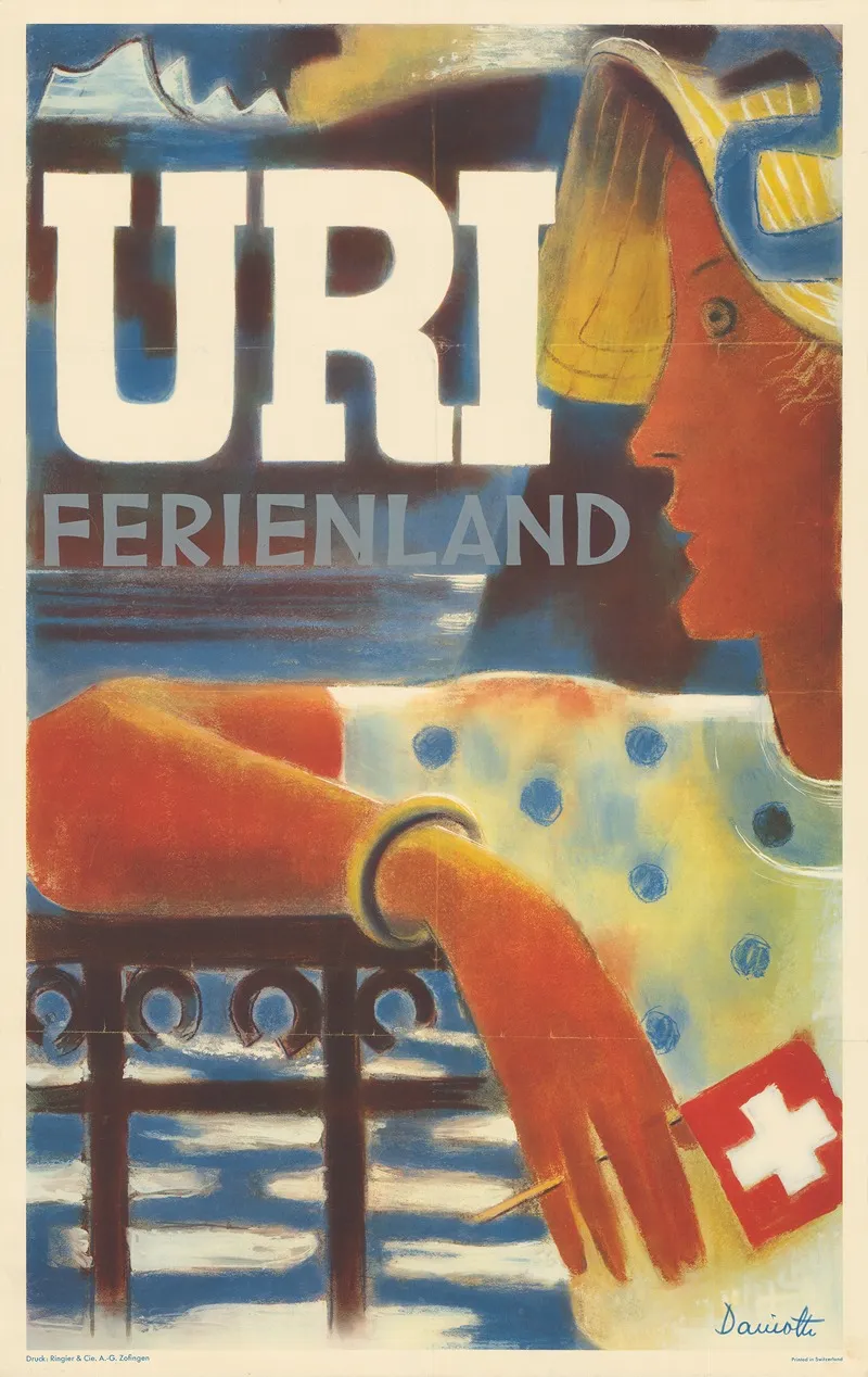 Uri Ferienland Wall Art by Heinrich Danioth - High-Resolution Digital Print