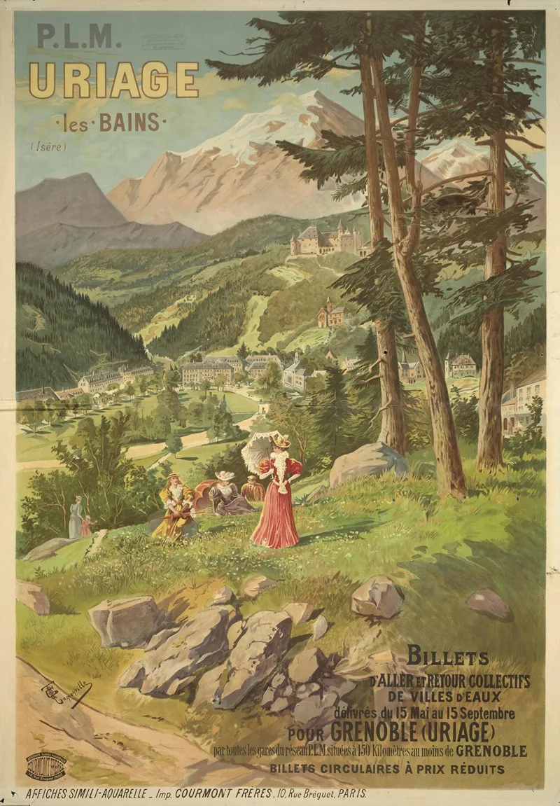 Uriage Les Bains Wall Art by Henri Ganier - High-Resolution Digital Print
