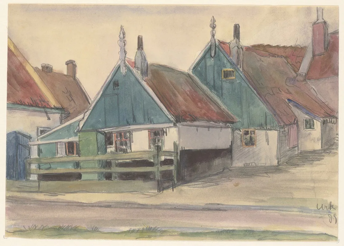 Urker Huizen Wall Art by Julia Giesberts - High-Resolution Digital Print