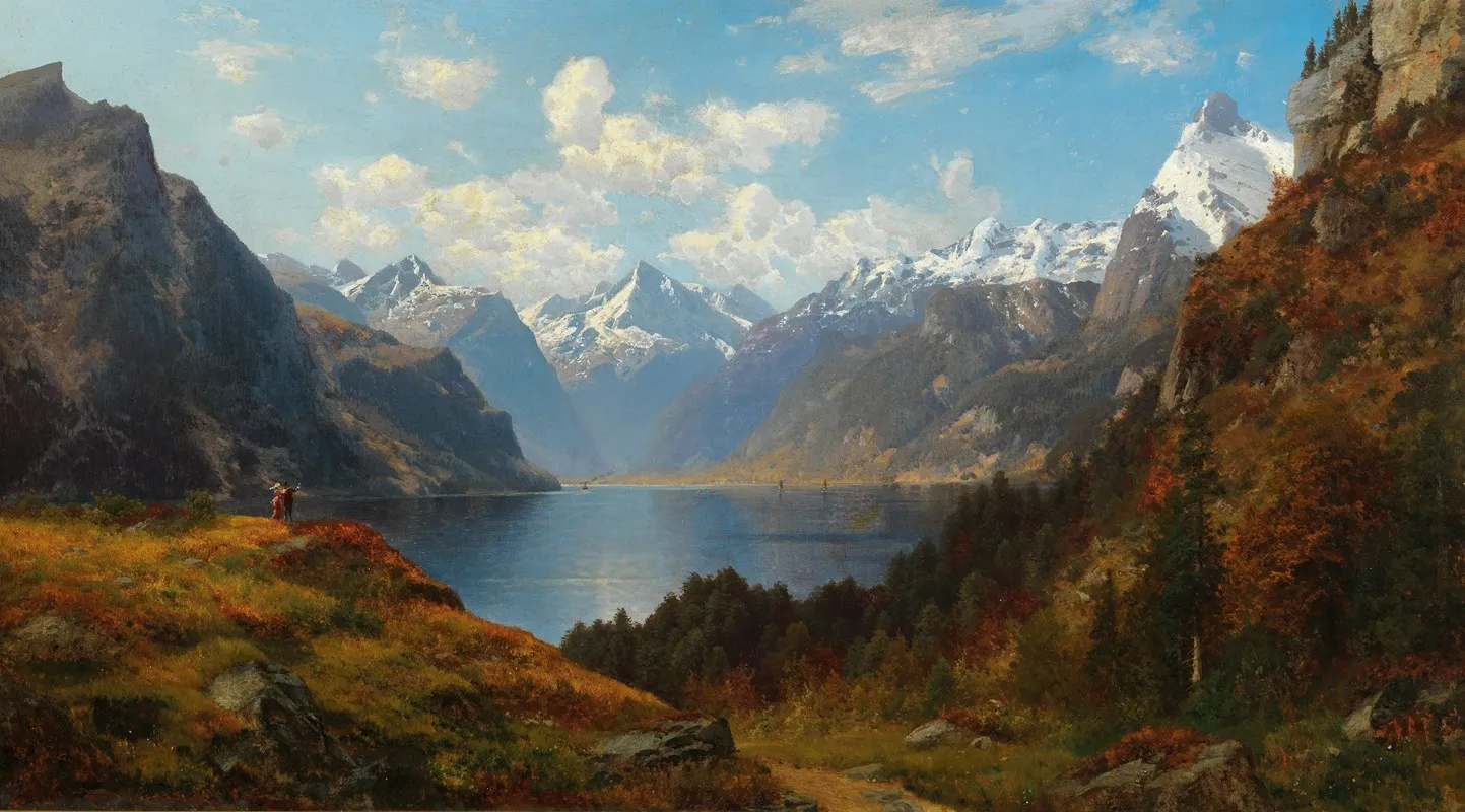 Urnersee Wall Art by Joseph Schoyerer - High-Resolution Digital Print