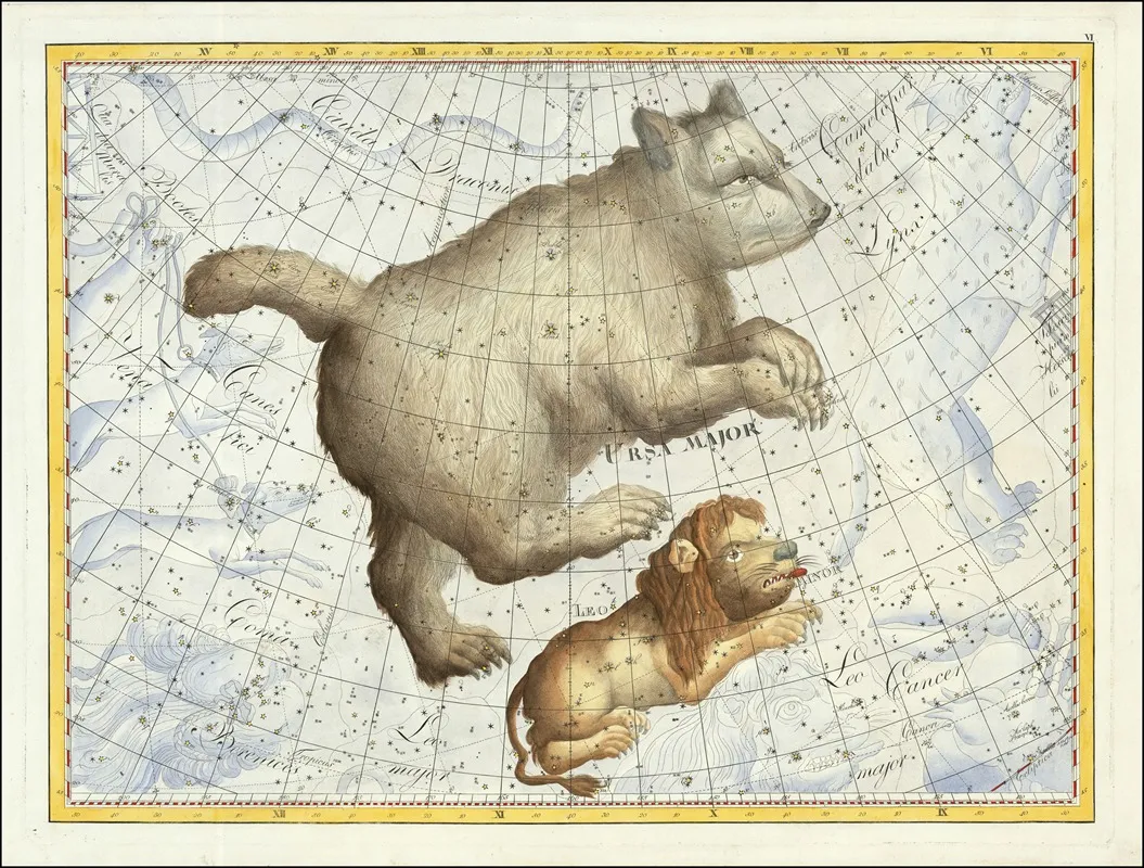 Ursa Major Leo Wall Art by Johann Elert Bode - High-Resolution Digital Print