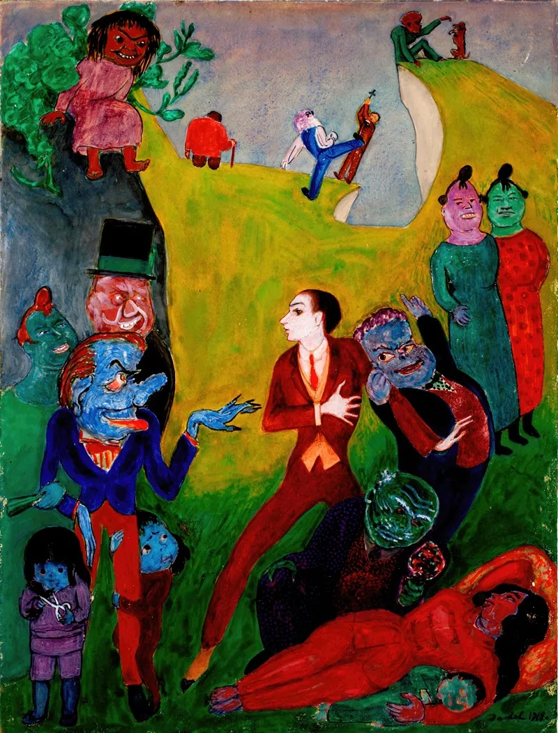 Utan Pardon Wall Art by Nils Dardel - High-Resolution Digital Print