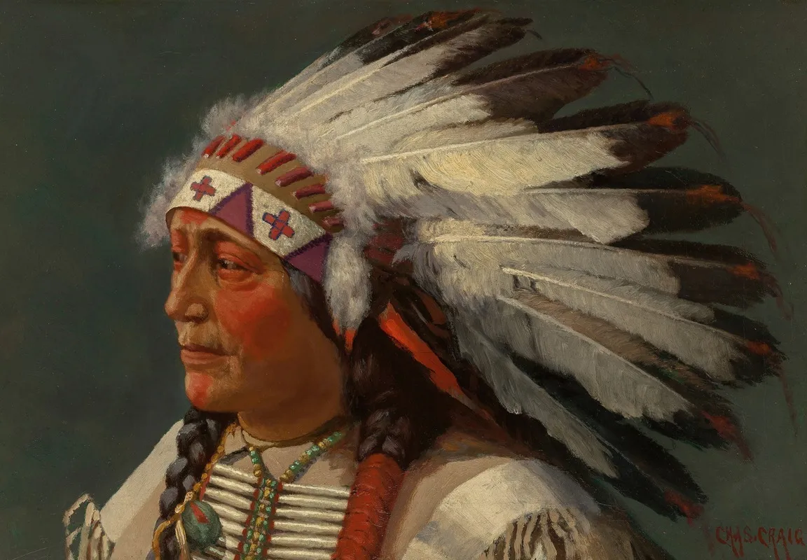 Ute Indian Chief Wall Art by Charles Craig - High-Resolution Digital Print