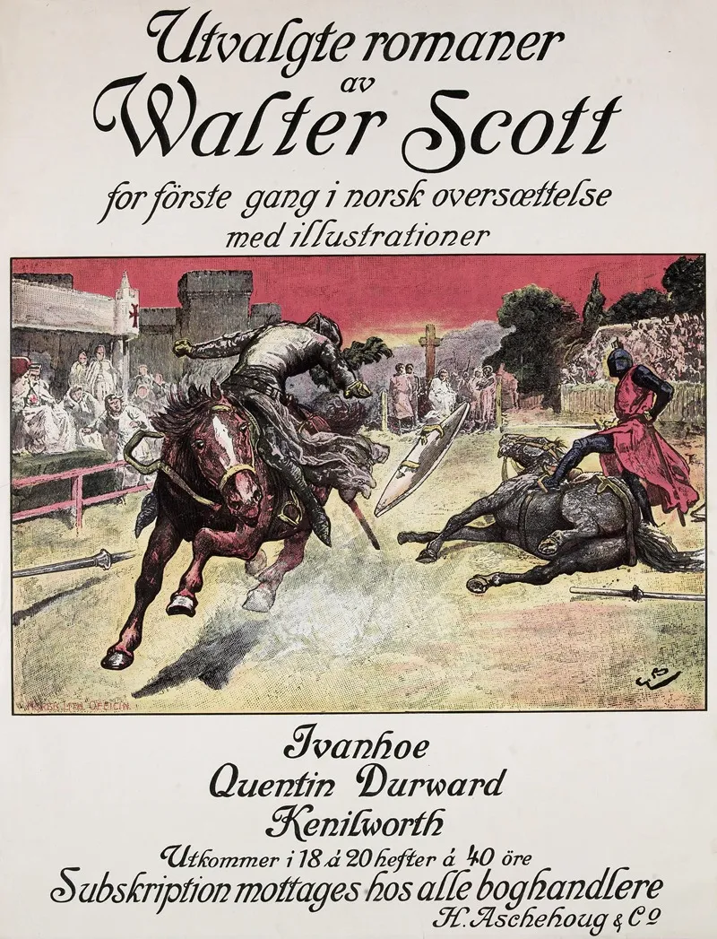 Utvalgte Romaner Av Walter Scott Aschehoug 1909 Wall Art by Anonymous - High-Resolution Digital Print