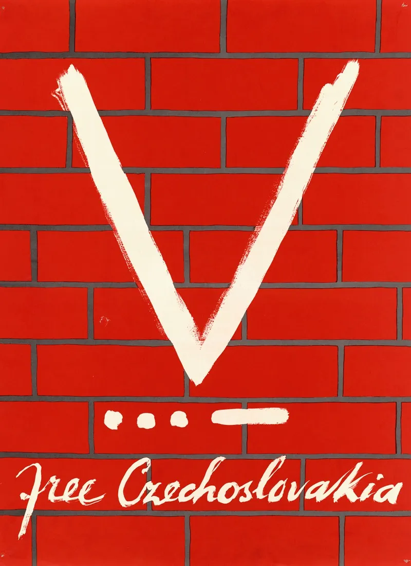V Free Czechoslovakia Wall Art by Anonymous - High-Resolution Digital Print