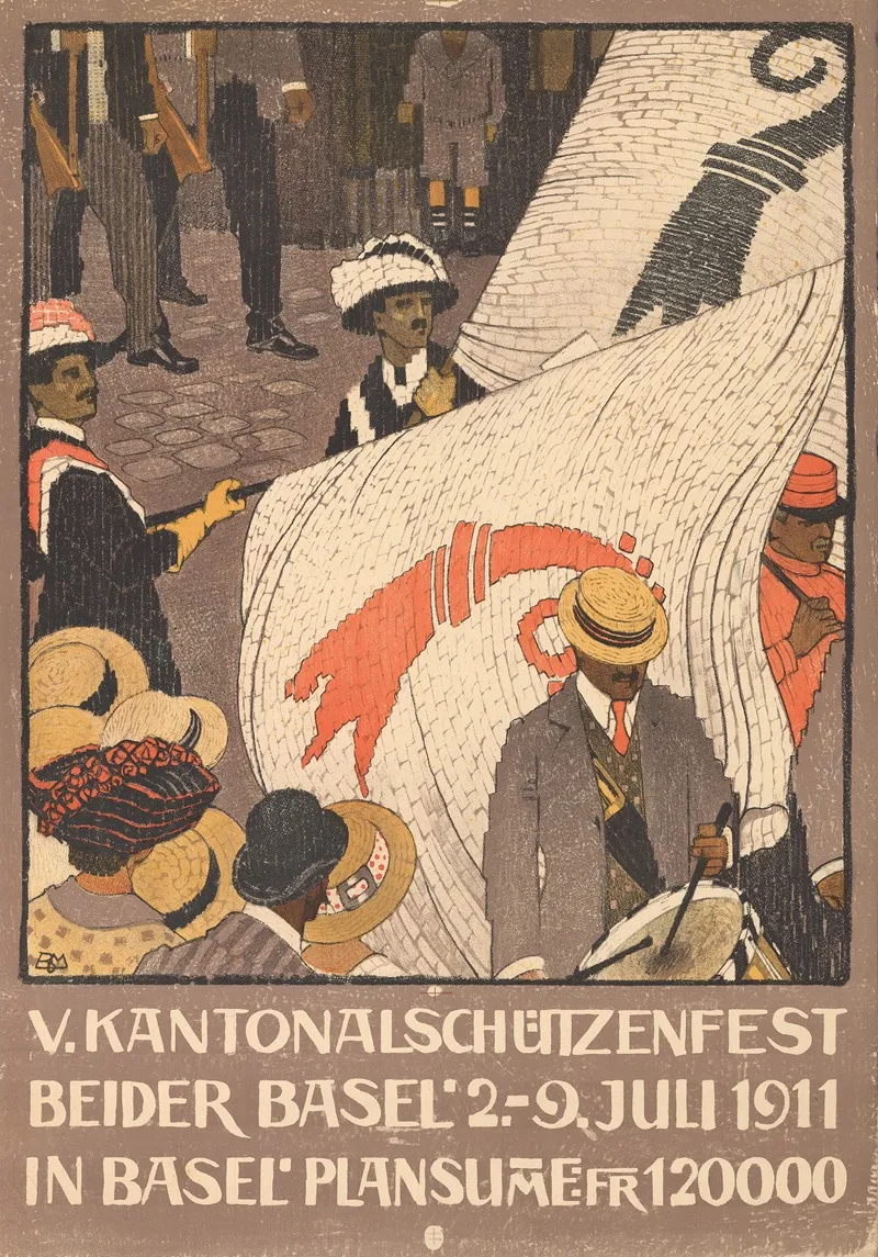 V Kantonalschutzenfest Beider Basel Wall Art by Burkhard Mangold - High-Resolution Digital Print