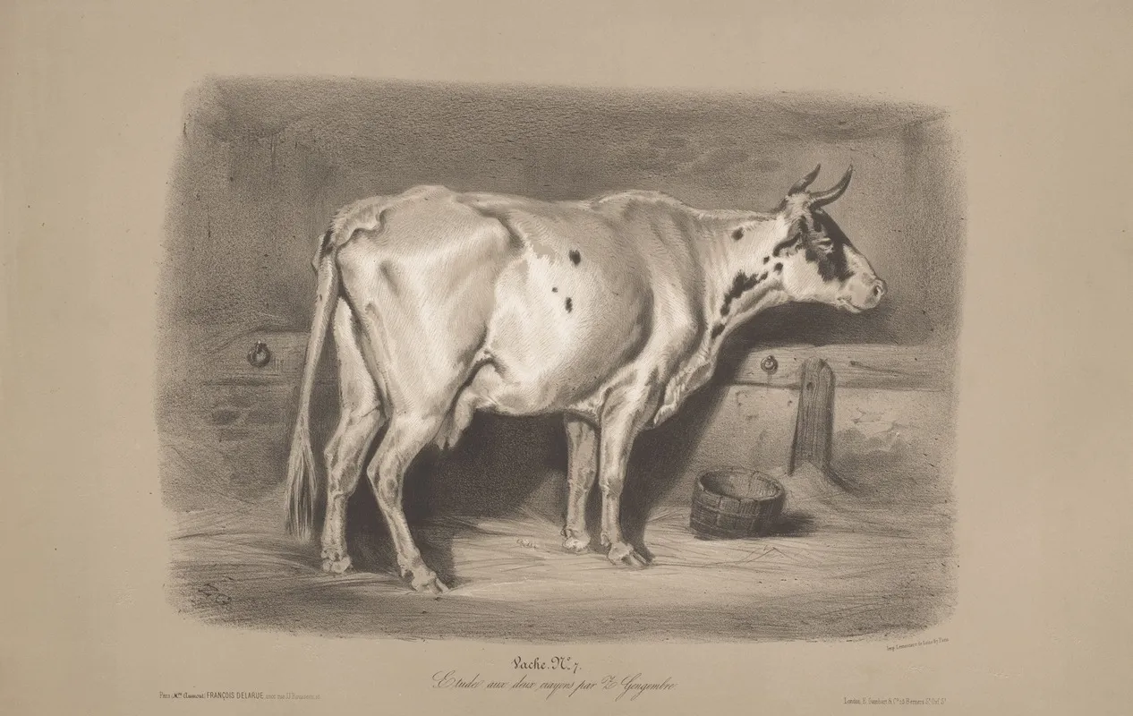 Vache 2 Wall Art by Joseph Zephyris Gengembre - High-Resolution Digital Print