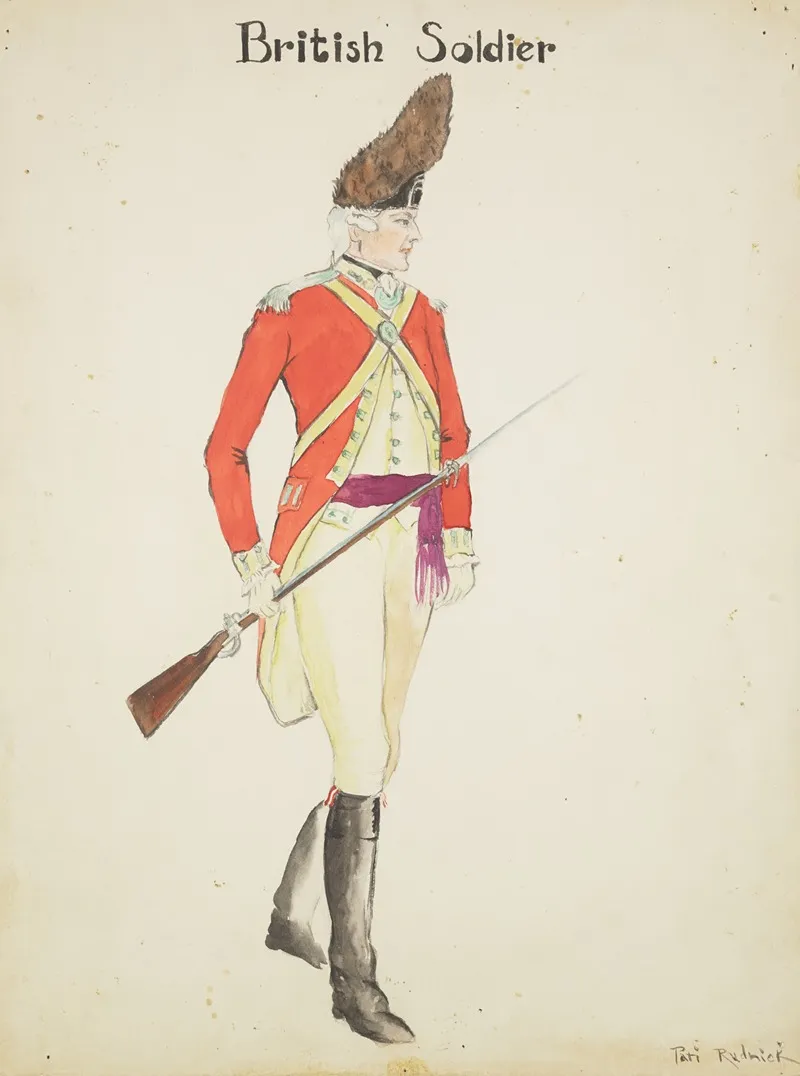 Valley Forge British Soldier Wall Art by Pati Rudnick - High-Resolution Digital Print