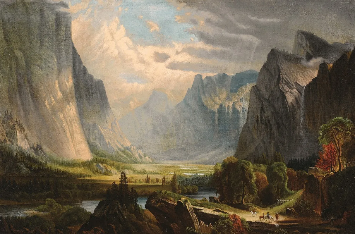 Valley Landscape Wall Art by School Of Thomas Hill - High-Resolution Digital Print
